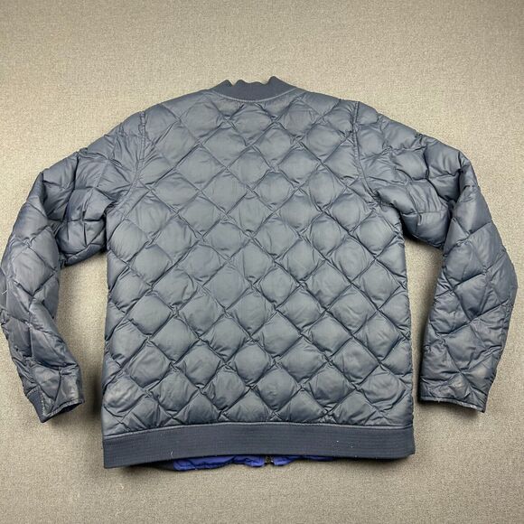 Nike Jacket Mens Large Quilted Duck Down Full Zip Polyester Reversible Y2K - Picture 5 of 12